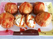 Gambar telur daging ham kukus
