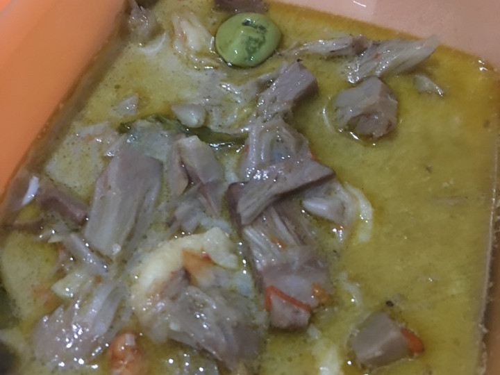 Cara Gampang Membuat Sayur santan kluwih, Sempurna