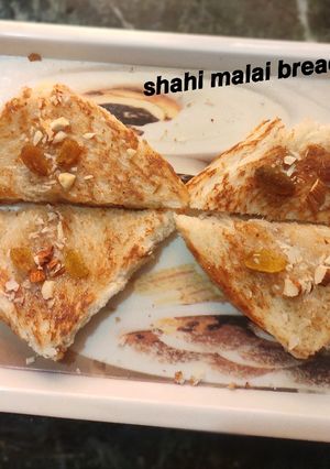 शाही मलाई ब्रेड(Shahi Malai Bread recipe in hindi) रेसिपी मुख्य फोटो