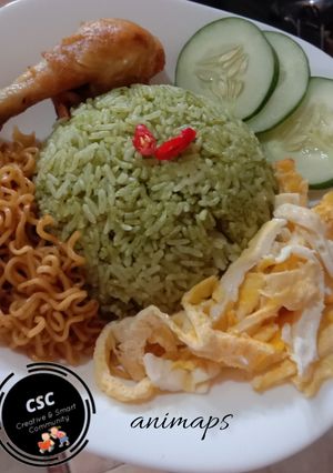Foto resep Nasi uduk hijau ala VIENTA