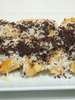Foto resep Pisang panggang coklat keju