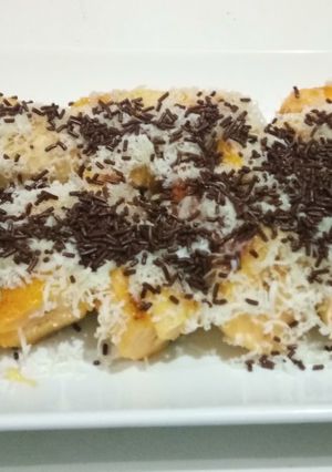 Foto resep Pisang panggang coklat keju
