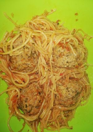 A picture of Spaghetti Meatball#4weekschallenge#charityrecipe.