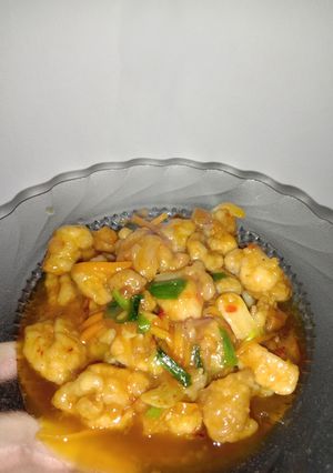 Foto resep Ayam fillet saus pedas manis