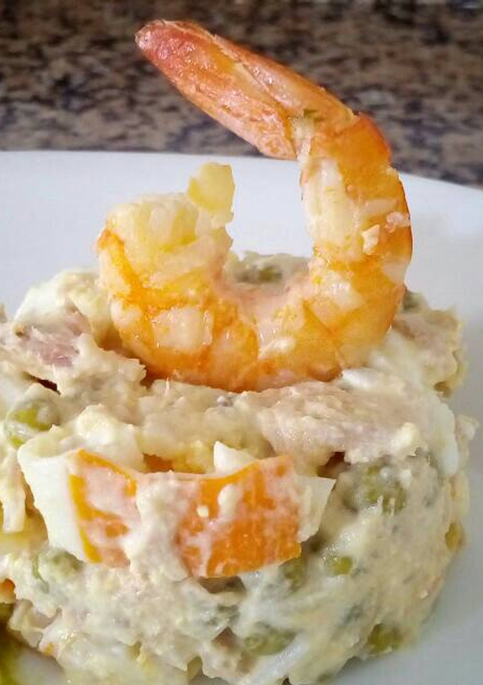 Una foto de Pincho de ensaladilla