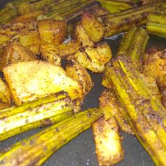 A picture of Drumstick potato fry.