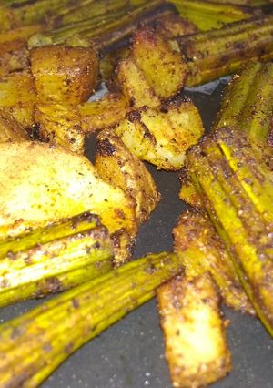 A picture of Drumstick potato fry.