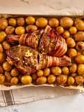 Cosce di tacchino in crosta di pancetta