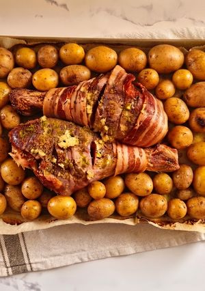 Foto di Cosce di tacchino in crosta di pancetta