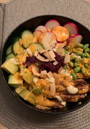 A picture of Seared Tuna Poke Bowl 🤤.