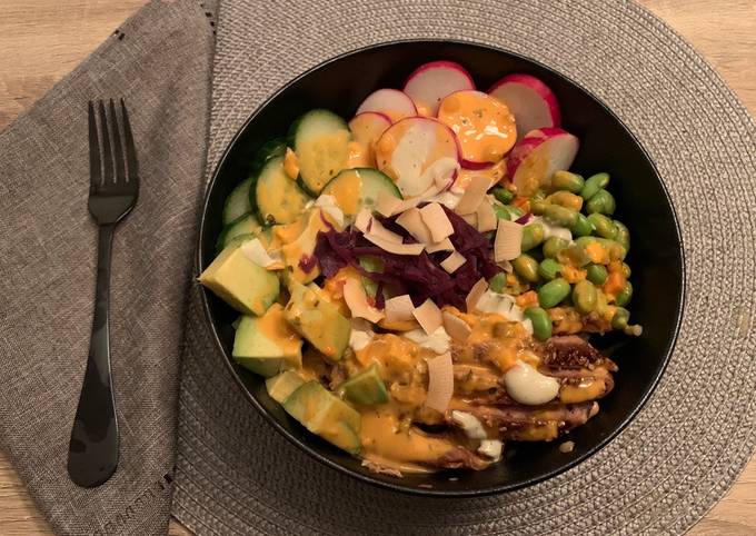 Simple Way to Make Favorite Seared Tuna Poke Bowl 🤤