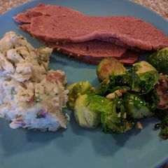 A picture of Corned Beef and "Cabbage".