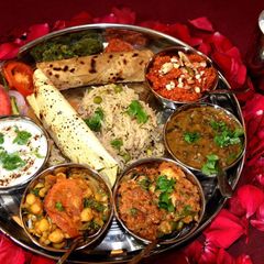 North indian thali A picture of North indian thali.