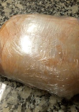 Una foto de Pollo arrollado
