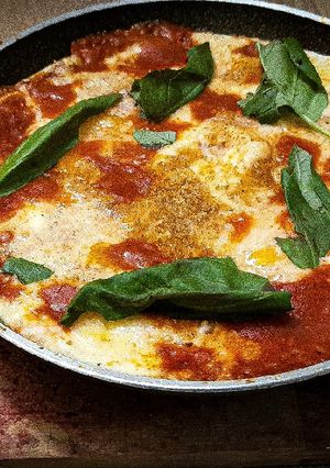 Une photo de Pizza à la poêle sans pâte