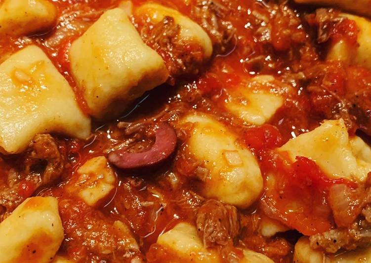 Gnocchi de batata com ragu de costela - Tudogosreceitas