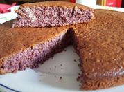 Una foto de torta de moras