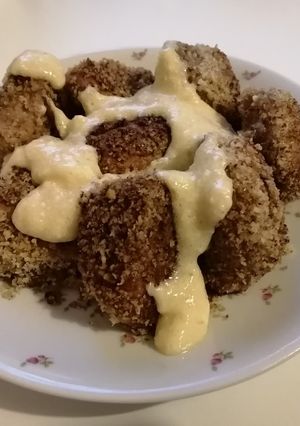 Teljes kiőrlésű aranygaluska borsodóval recept fotója