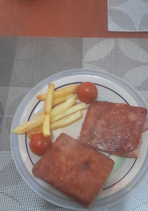 Una foto de Salmón a la naranja