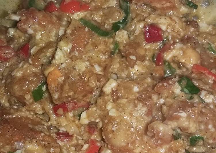 Udang saus telur asin