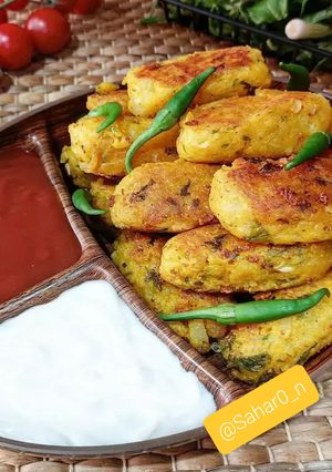 عکسی از دستور کوکو سیب زمینی پنیری🥔🧀