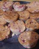Túrós-ribizlis muffin