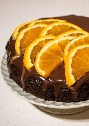 Hình của món Bánh Chocolate Cam - Orange Chocolate Cake with Ganache.