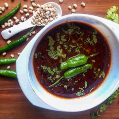 A picture of Red beans curry.