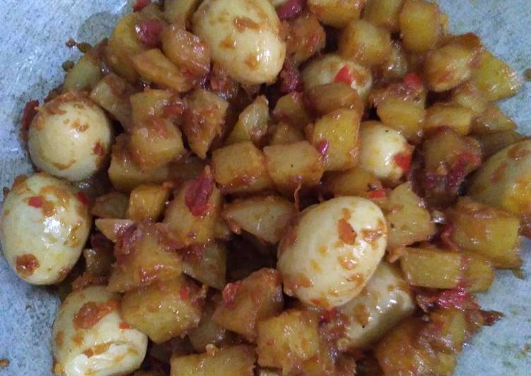 Resep Sambel Goreng Kentang Telur Puyuh Anti Gagal