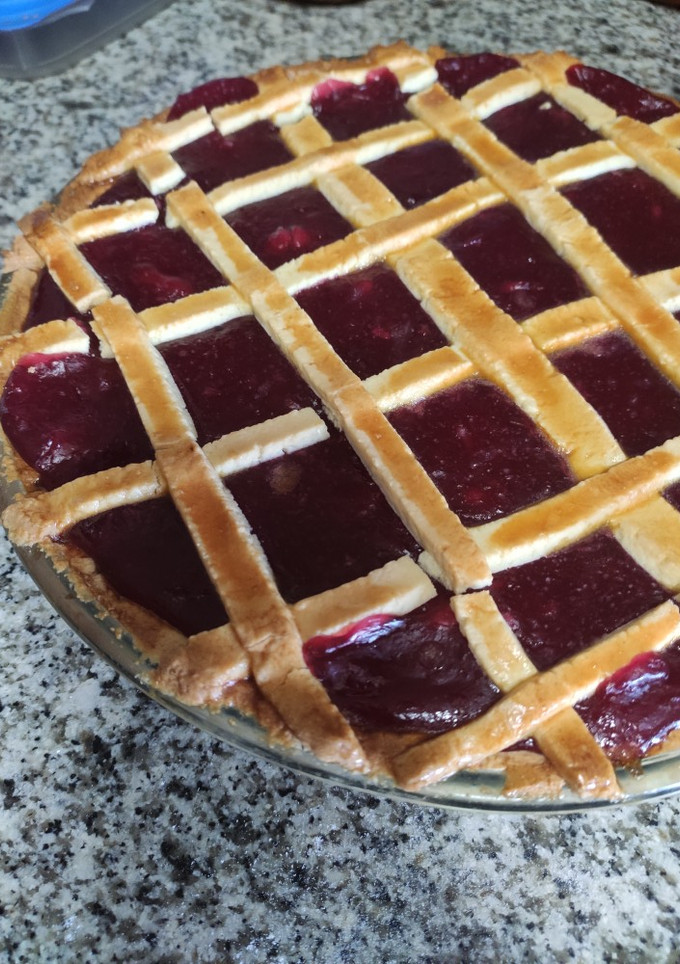 Una foto de Cherry pie, sin gluten