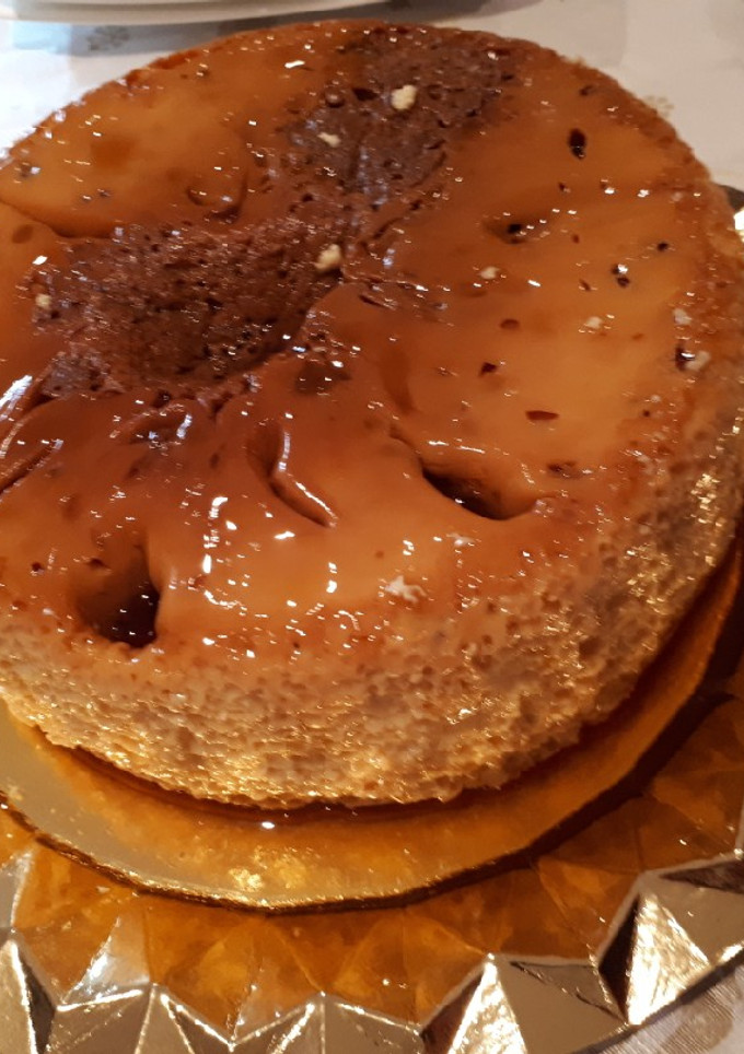 Una foto de Flan de huevo casero