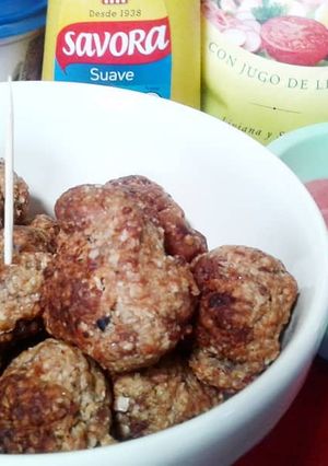 Una foto de Albóndigas de salchichitas parrilleras