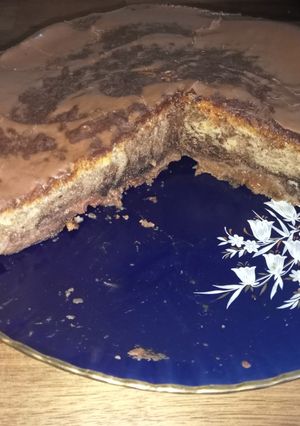 Márványos piskóta eperrel recept fotója