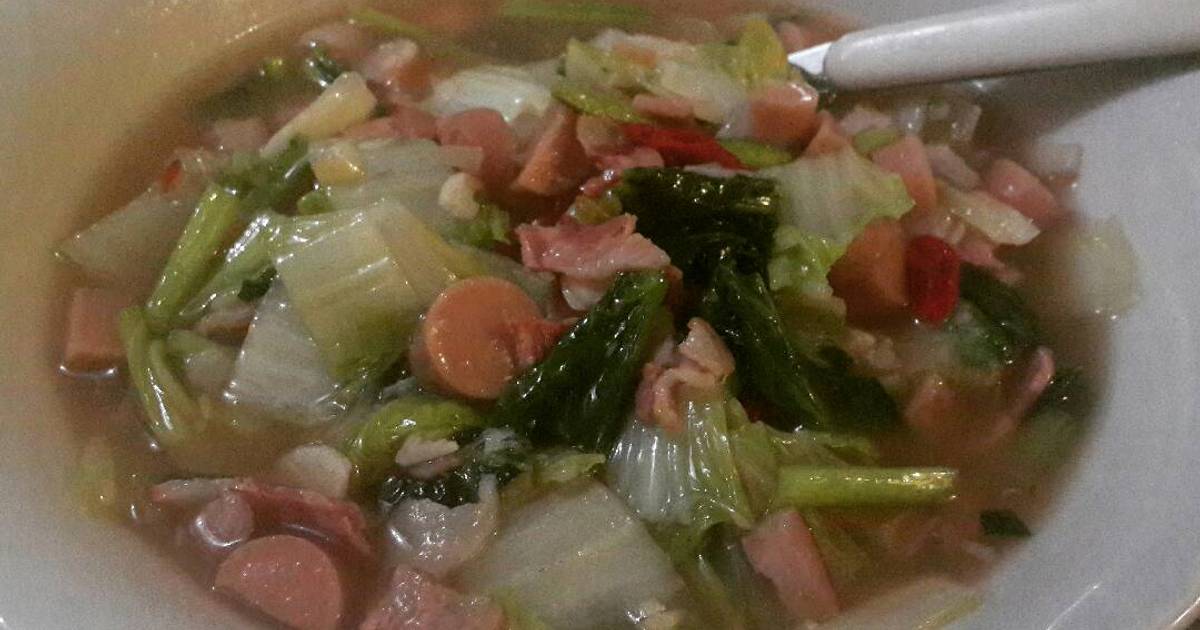 Resep Cah Caisim Sawi Putih With Bacon And Sosis Oleh Deeyan Tan Cookpad