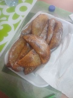 Una foto de Truchas navideñas (de batata)