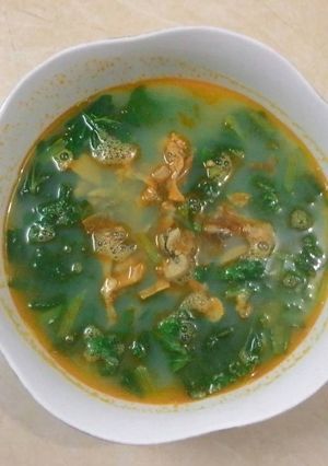 Hình của món Canh trai trai rau cải.