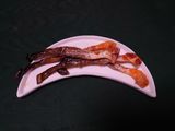 Leftover salmon skin crisps