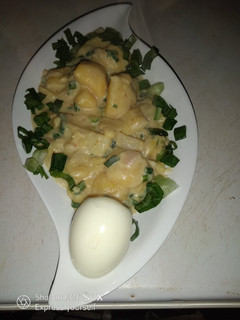 A picture of Creamy garlic potatoes#Abujamoms #Abjmums.