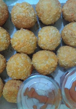 Foto resep Bola - bola tempe keju isi telur maknyussss