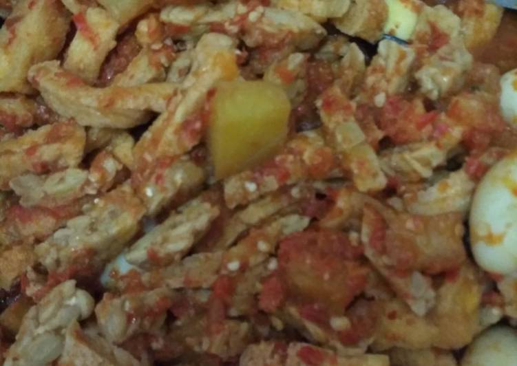 Resep Tahu tempe bumbu merah Lezat