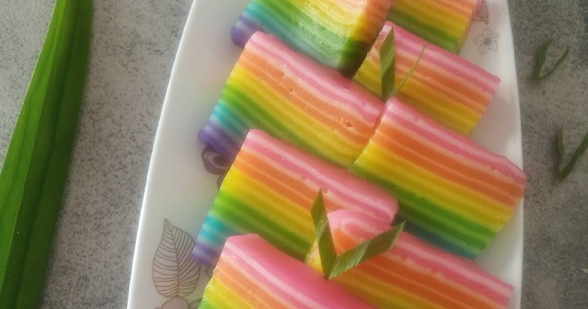 Resep Kue Lapis Rainbow Oleh Daniar - Cookpad