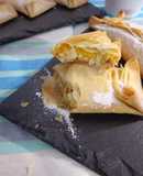 Pastéis de Tentúgal (com doce de ovos com amêndoa palitada)