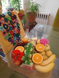 عکسی از دستور دیزاین میوه خوری با میوه های بهاری