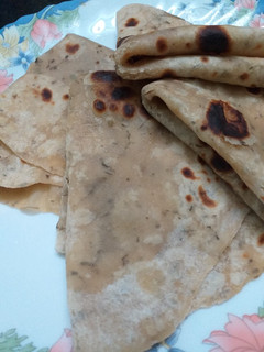 A picture of Dry Methi Chapati.