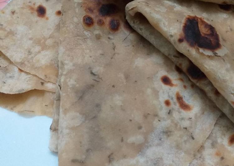 Recipe of Quick Dry Methi Chapati