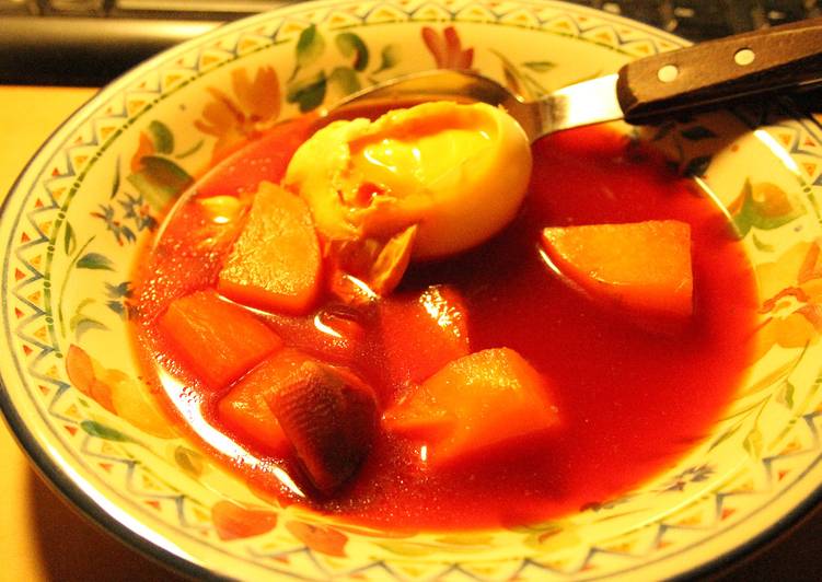 Sopa a la reina accidentada + la original