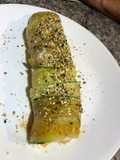 Roll de Calabacín (zucchini) relleno de Salmón