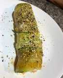 Roll de Calabacín (zucchini) relleno de Salmón