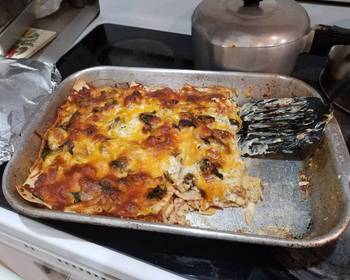 Latest Recipe Chicken spinach  mushroom Alfredo lasagna Savory Delicious