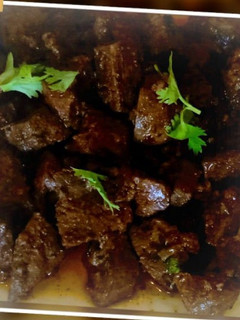 A picture of Tawa Kaleji /mutton liver.